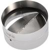 HYDROPLANETE Valvola di non ritorno 100 125 150 mm - silenziosa, acciaio zincato con guarnizione in gomma - per cappa aspirante ventilazione asciugatrice VMC
