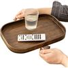 Generic Vassoio pieghevole per bracciolo del divano, tavolino TV e tavolini laterali in legno per piccoli spazi, bracciolo per divano, tavolo con clip per mangiare, bevande, snack, telecomando, semplifica la