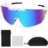Homeinmind Occhiali veloci da ciclismo da uomo e donna, occhiali sportivi da uomo con protezione UV400, per bici da corsa, mountain bike, corsa, golf, equitazione, sci, rave