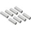 PATIKIL Inline ASSE Cuscinetto Spaziatori, 8pz Pattini velocità Spaziatore Ferramenta Alluminio per 6mm ASSE Rullo, Argento
