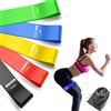 YUNPYCHY Set di 5 Bande Elastiche Fitness con 5 Livelli di Resistenza, YUNPYCHY Dermocompatibili - per Yoga, Pilates, Crossfit, Allenamento Forza e Stretching - Include Borsa Portaoggetti e Guida Esercizi