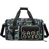 HTgroce Borsa Sport Bambina Gatto- Borsone Palestra con Scomparto Scarpe - Borsa da Viaggio per Danza, Nuoto e Ginnastica - Weekend Duffel Bag