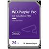 ‎Western Digital Technologies, Inc. WD Purple Pro 24TB Smart Video 3.5" Internal Hard Drive - Allframe AI - 550TB/yr