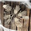 com-four® Set di Ossa da 8 Pezzi - Decorazione di Halloween - Mani e Piedi in plastica - Ossa Artificiali Come Decorazione Anatomica per Le Feste