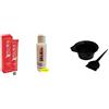 PLURA Set Colorazione Capelli100ml + Ossigeno da 200ml + Pennello + Ciotola - PLURA (6.66 - BIONDO ROSSO FUOCO)