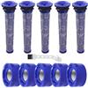 Nuangoo 10 pezzi per filtri Dyson V8 V7, V8 V7, set di accessori per filtro Dyson, 5 prefiltri + 5 filtri di ricambio HEPA con 1 spazzola, ricambio per DY-96566101, DY-96747801