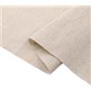 Wambere Tessuto di lino naturale, 50 cm x 150 cm, al metro, tessuto ricamato, in cotone e lino, per fai da te, vestiti, tovaglie, decorazioni, lino