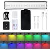 Mapille Applique da Parete Interno LED, Lampada da Parete Ricaricabile 3000 mAh, Illuminazioni da Pareti per Quadri Ruotabile e Rimovibile, 5 Dimmerabile Luce da Muro Senza Fili con Telecomando (13 RGB)