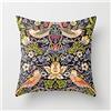 DearLord William Morris Strawberry Thief Art Nouveau pittura tiro federa cuscino 45,7 x 45,7 cm