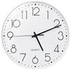 SURPN Orologio da Parete, Silenzioso, Senza Ticchettio, Piccoli Orologi da Parete da 20,3 cm, Funzionamento a Batteria, Orologio da Parete Rotondo Noderno Decorativo per Ufficio, Cucina, Camera - Nero