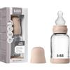 Bibs Biberon in vetro BIBS. Anti-coliche. Tettarella rotonda in Silicone. Favorisce l'allattamento naturale al seno. 120ml, Complete Set - Blush