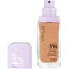 Maybelline New York 30H Lumi Matte Foundation, look ultra fresco a lunga durata, con finitura opaca, fondotinta strutturabile e riflettente, colore: 248 medio, neutro freddo, Superstay