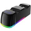 Harewtwy Base di Ricarica per Controller di Gioco con Doppio Slot di Ricarica per Controller Wireless, Colore Nero.