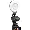 AMAZEAR Luce LED per Video per DJI Osmo Pocket 3 Accessori, Auto-Follow Gimbal Illuminazione Ausiliaria per Vlog e Selfie, CRI≥95, Temperatura Regolabile 3 Colori, 6cm