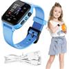 Qidures Orologio Per Cellulare Per Bambini, Smartwatch Con Posizione GPS, Orologio Intelligente Per Bambini, Smartwatch PerBambini 4G Con Batteria Ricaricabile, Fotocamera, Torcia, Registratore