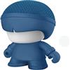 Xoopar Altoparlante Bluetooth portatile Mini realizzato con materiali resistenti - Xboy Mini Azzurro Mini altoparlante illuminato a LED - Suono potente a 360° con telecomando selfie incorporato