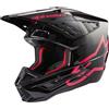 Alpinestars Casco da motocross Alpinestars S-M5 Corp nero e rosa, M