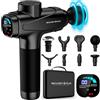 RECOVERY + PLUS GO TO THE NEXT LEVEL RECOVERY PLUS Pistola Massaggio Pro G2 Pistola Massaggio Muscolare Touch Screen 30 Livelli di Velocità fino a 3200RPM, 8 Testine, Ideale per Sport, Massaggiatore Cervicale e Schiena