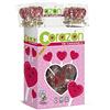 Caramelos Cerdán - Lecca Lecca Cuore Serie Oro Gusto Ciliegia | Caramella dura con Bastoncino Senza Glutine e Senza Allergeni | Ideale per Feste, San Valentino e Compleanni | Confezione da 110 Unità