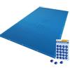 VOUNOT® Telo Copri Piscina Rettangolare 4x7m, Telone Impermeabile in PE 160g/m², Resistente agli UV, Doppio Strato con Occhielli in Alluminio, Copertura Protettiva per Piscina Fuori Terra, Blu Scuro