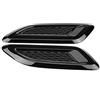 Qiilu Rivestimento dell'ala dell'uscita di sfiato dell'aria del cappuccio esterno di Qiilu per Range Rover Evoque 2012-2018(nero)
