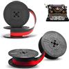 ZYEKIU 2 Articolo per Macchina da Scrivere GR4 Nastro Macchina da Scrivere, Nastro Nastro per Macchinas da Scrivere Seiko Nastro Bobina Doppia da 5Metri in Nylon Bicolore (Rosso e nero Doppio cerchio)
