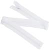 Aerzetix - Set di 8 Cerniere Lampo a Spirale N°5 55cm separabili con cursore - in Metallo Nylon Poliestere - Colore Bianco - per Cucito Artigianato creazioni Tessili