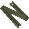 Aerzetix - Set di 8 Cerniere Lampo a Spirale N°5 55cm separabili con cursore - in Metallo Nylon Poliestere - Colore Verde Militare - per Cucito Artigianato creazioni Tessili