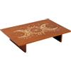 PH PandaHall 30.5x20cm Tavolo Altare di Meditazione in Legno Tavolo da Meditazione Intagliato Sole e Luna per Santuario Buddista Decorazioni Mistiche Forniture Wiccan