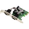 KALEA-INFORMATIQUE Scheda controller PCI Express PCIe a 2 porte seriali RS232 con chipset ASIX con supporti LOW e HIGH PROFILE