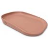 kindsgard Fasciatoio - Morbido tappetino fasciatoio in PU con bordo rialzato, lavabile, igienico, privo di sostanze nocive - 68,5 x 48 cm - per fasciatoio, cassettiera, lavatrice o pavimento (rosso)
