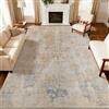 Safunion Tappeto Salotto pelo corto Moderno Astratto Tappeti Camera da letto Morbido Antiscivolo lavabile Tappeto Sala (200 x 300 cm, Grigio/Beige/Oro/Multicolore astratti)