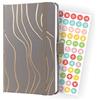 SIGEL J4350 Jolie Agenda settimanale 2024, Mocca Meringue, 9,5 x 15 cm, copertina rigida, 174 pagine, marrone