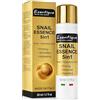 Esentique Crema Viso Antirughe alla Bava di Lumaca con Acido Ialuronico, Collagene, Ceramidi e Peptidi - Idratante, Rigenerante e Rimpolpante - Made in Italy - 50 ml - Esentique Snail Essence 5in1