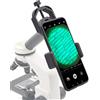 Starboosa Supporto adattatore per microscopio per smartphone, supporto universale per telefono, funziona con telescopio telescopico, binocolo monoculare, adatto per iPhone, Samsung, HTC, LG e