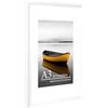Baoee Cornice bianca A3 con supporto A4, cornice per foto con vetro acrilico, cornice A3, cornice per poster, cornice per certificati, montaggio a parete