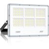 LAMLAMCK 100W Faretto LED Da Esterno - 10000LM 180 LEDs Super Luminoso Faro LED, Faretti Da Esterno Impermeabile IP67, 7000K Bianca Fredda Lampada per Garage, Cortili, Fabbriche, Strade, Stadi