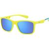 POLAROID KIDS PLD 8053/S Occhiali, Giallo e Azzurro, 49 Unisex-Bambini e Ragazzi