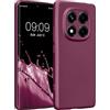 kwmobile Custodia Compatibile con Xiaomi Redmi Note 14 PRO 4G Cover - Protezione Back Case Morbida - Silicone TPU Effetto Metallizzato Lavanda Metallizzato