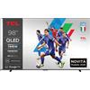 Tcl 98P89K Smart Tv Qled 4K 98 Pollici 144Hz Dolby Atmos Google Tv