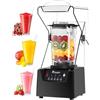 lilishangmao Frullatore Professionale per Frullati - Tritaghiaccio Professionale da 2200 W con Cassa Insonorizzata, 5 Programmi Preimpostati E capacità 1,8 L, per Bar, Frullati E Bevande Frullate
