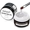 Sularpek 2 * 15 ML Gel Ricostruzione Unghie Naturale Monofasico, Gel Passione Unghie, Costruttore Alta Densità, Allunga e Ripara (Clear)