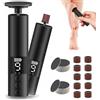 FIVAVA Pedicure Elettrico Professionale Piedi,Pedicure Elettrico con Display LCD, 9 Velocità Regolabile,Lima Piedi Rimuovi Calli Piedi,Pelle Morta (Nero)