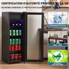 GTMEDIA Mini frigorifero da 128 litri, frigorifero da 8 litri + frigorifero da 120 litri, può contenere 94 lattine di limonata, acqua, birra o vino. - ES301428SAA