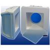 Trade Shop - Porta Faretto Fisso In Gesso Ad Incasso Led Quadrato Con Vetro Gu10 12x12 Cm