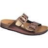 SCHOLL SHOES Greeny Mule Scholl® Ciabatta Doppia Fascia Donna Bioprint® Bronzo Misura 38