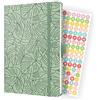 SIGEL J4353 Jolie Agenda settimanale 2024, Green Monstera, 13,5 x 20,3 cm, copertina rigida, 174 pagine, verde chiaro, nero