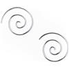 81stgeneration Orecchini a Spirale da 18mm | Orecchini in Argento Sterling 925 per Donna | Orecchini Tribali in Filo D'argento Calibro 18 | Orecchini Pendenti Rotondi Boho | Accessori Gotici