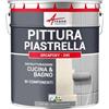 ARCANE INDUSTRIES Vernice per piastrelle bagno e cucina - ARCAPOXY PIASTRELLE - 1 kg (fino a 10 m² in 2 strati) Grigio Argento - RAL 7001