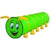 Happy Sun tunnel bambini a forma di bruco XL 180cm, tenda gioco per bambini. Diametro 46cm. Psicomotricità. Tenda tunnel bambini, Tubo Bambini, Tunnel Tubo, Gioco Bambini. Pieghevole salvaspazio.